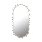 Bubbles Ivory Oval Wall Mirror (17"X31.5"-22.6"X42")