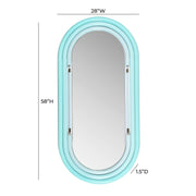 Neon Oval Wall Mirror (26"X50"-28"X58")