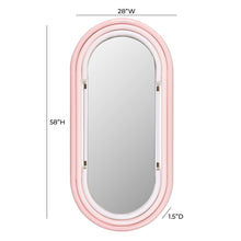 Neon Oval Wall Mirror (26"X50"-28"X58")