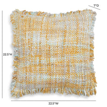 Frazzle 22.5" Textured Square Throw Pillow Cover