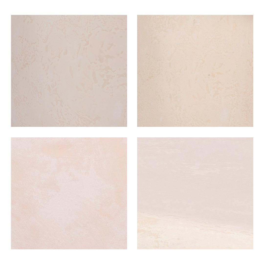 Kaia 32"X64" Cream Lightweight Faux Stone Small Floor Mirror