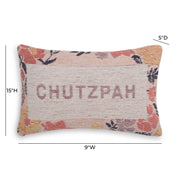 Chutzpah 15"X9" Jacquard Woven Throw Pillow