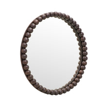 Baria 30" Wooden Round Wall Mirror
