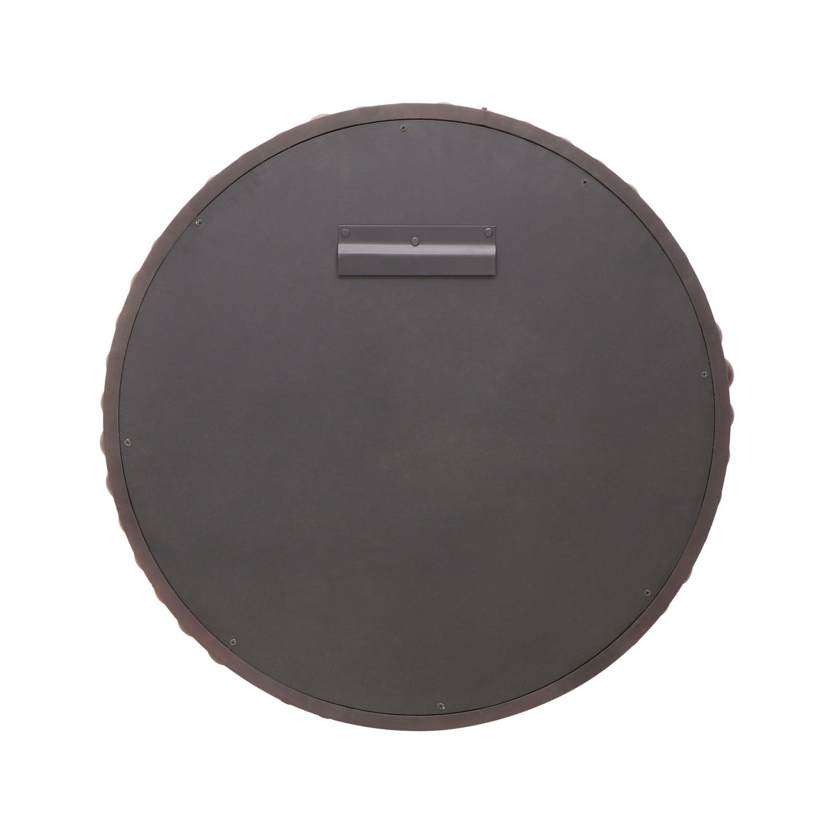Baria 30" Wooden Round Wall Mirror