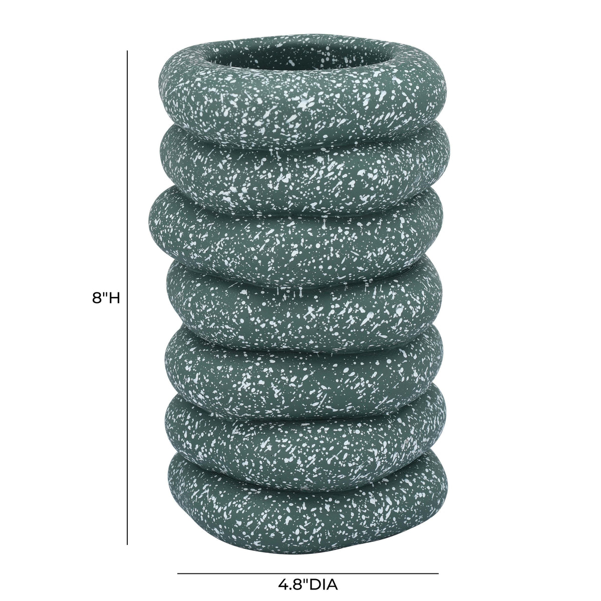 Gabby Speckled Cairn Vase