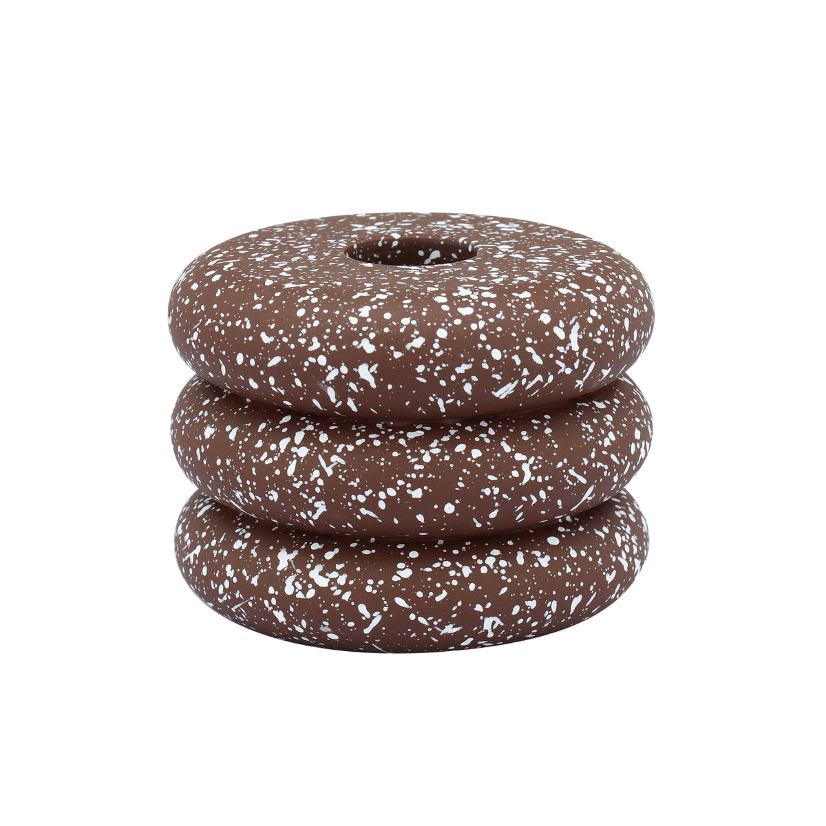 Gabby Speckled Stacked Candleholder