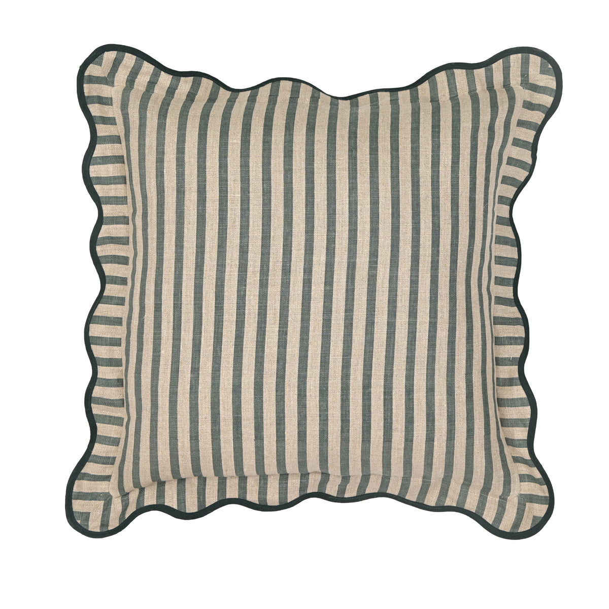 Striped 20" Linen Throw Pillow