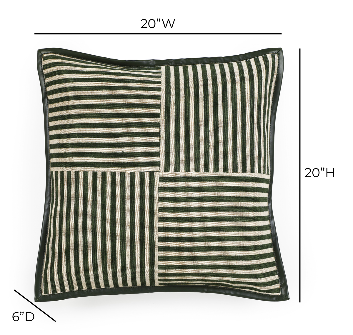 Kora 20" Cotton Jute Contract-Grade Throw Pillow