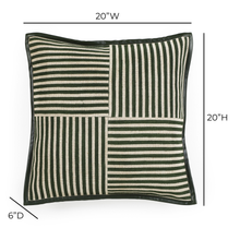 Kora 20" Cotton Jute Contract-Grade Throw Pillow
