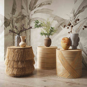 Ceramic Line Art Goblet Vase