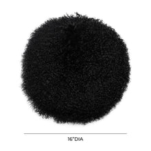 New Zealand 16" Sheepskin Round Throw Pillow