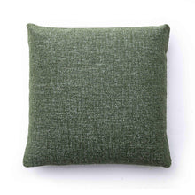 Malolo Green Basketweave Square Vegan-Down Throw Pillow Cover (16"-20")