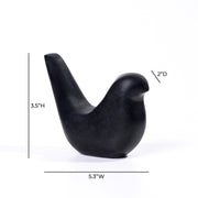 Black Marble Bird Statue