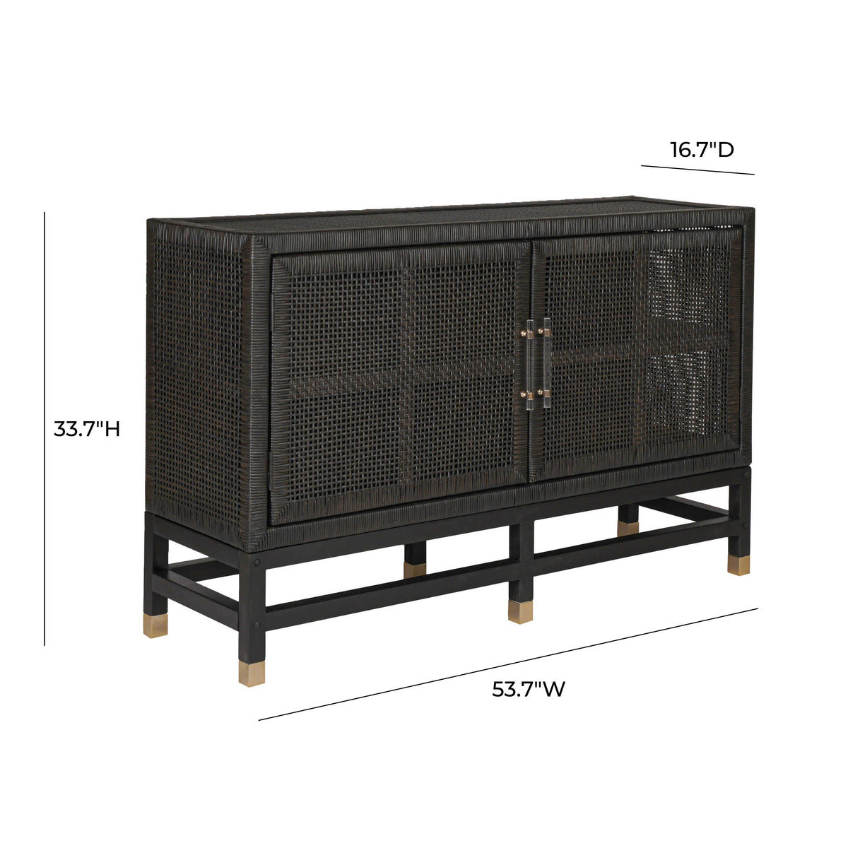 Amara 54" Woven Rattan Buffet
