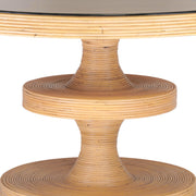 Apollonia 51" Natural Rattan Round Dining Table