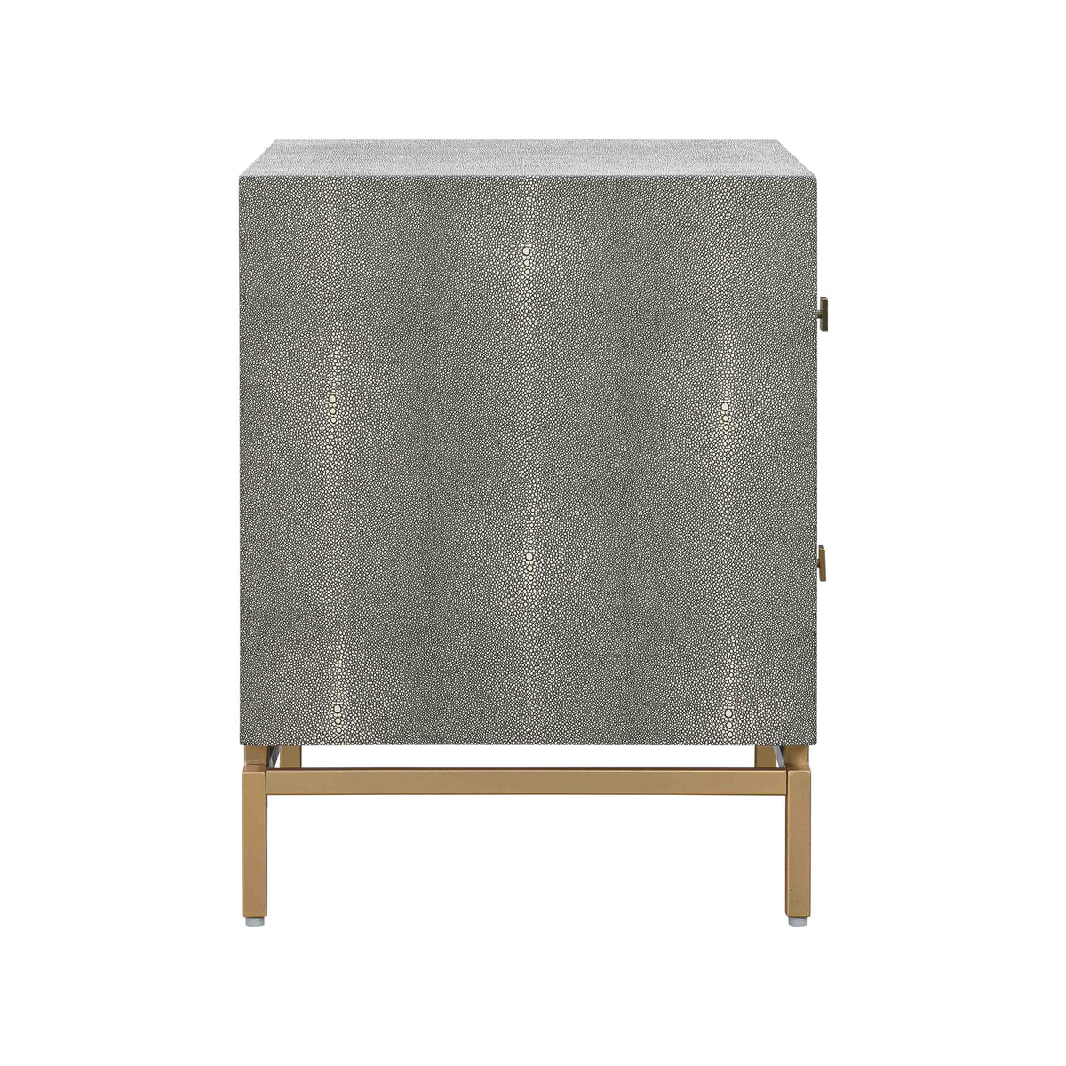 Pesce 25" Faux Shagreen 2-Drawer Nightstand