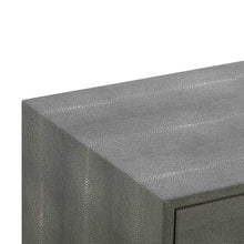Pesce 25" Faux Shagreen 2-Drawer Nightstand