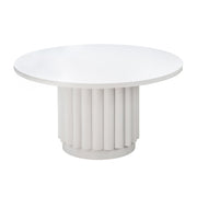 Kali 55" White Round Dining Table
