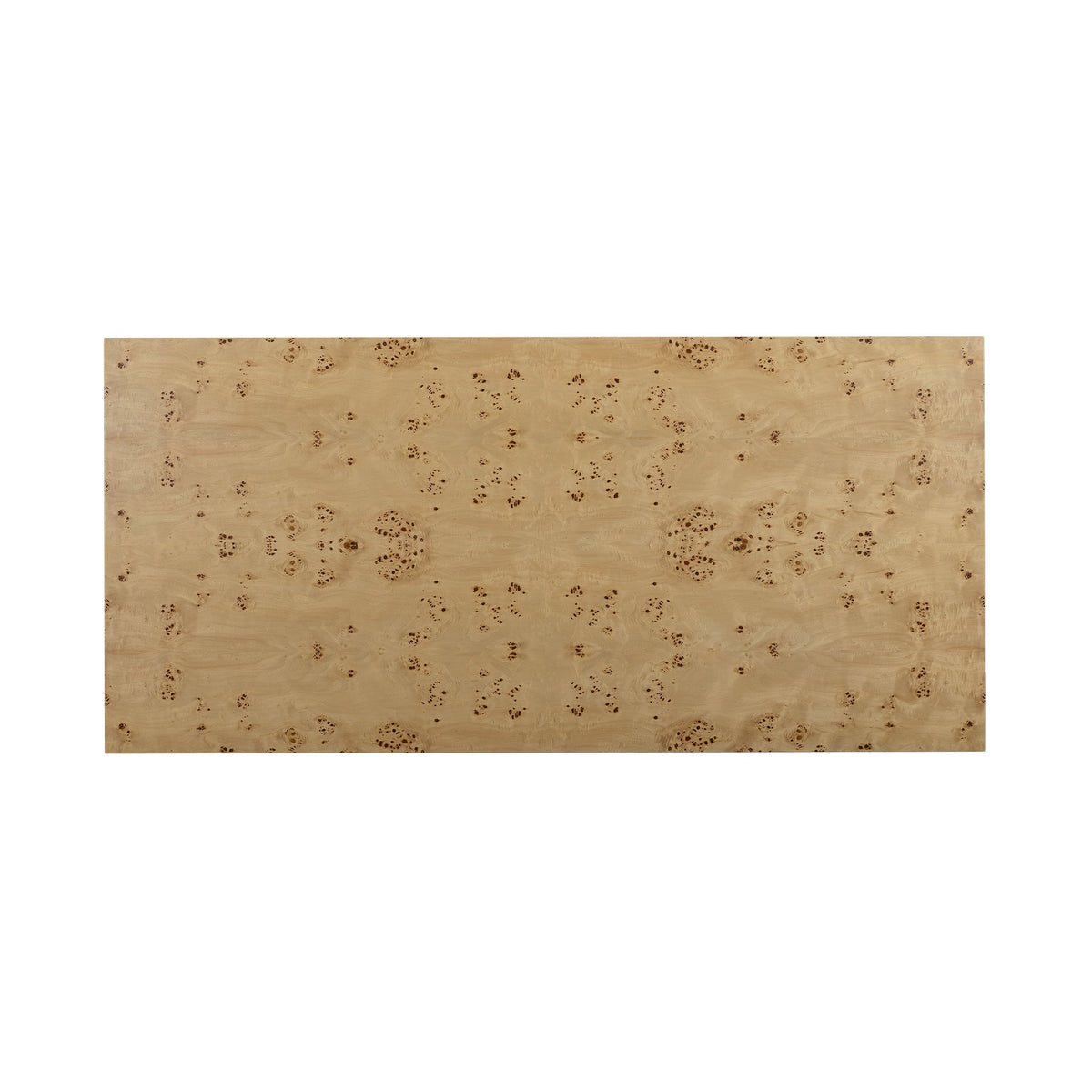 Brandyss 90" Natural Burl Rectangular Dining Table