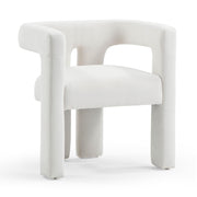 Sloane Bone White Upcycled Performance Fabric Accent Chair