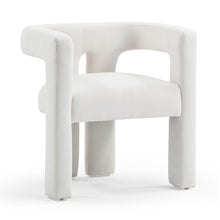 Sloane Bone White Upcycled Performance Fabric Accent Chair
