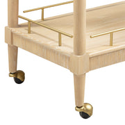Slosh 37" Natural Ash Bar Cart