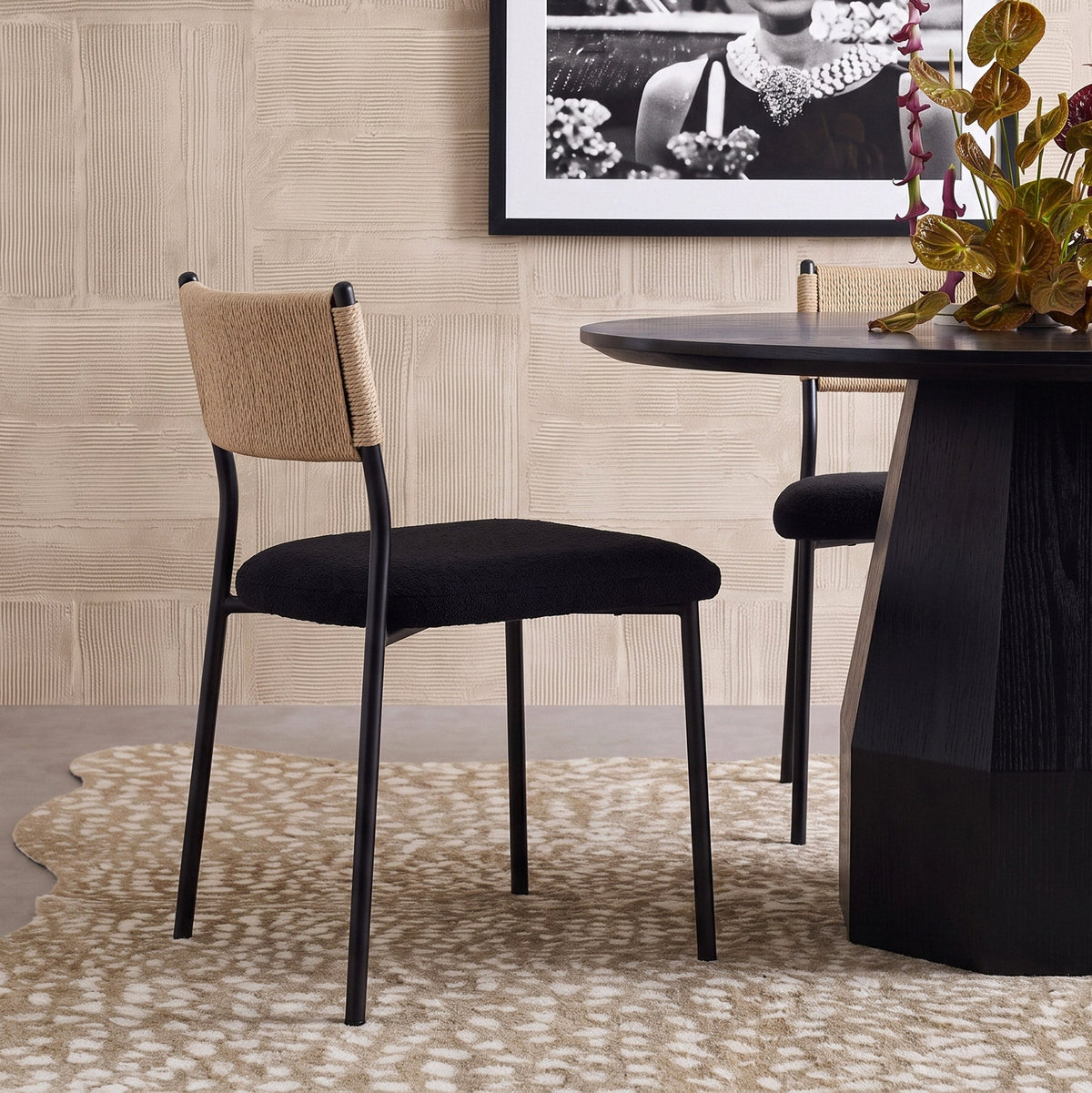 Celine Performance Boucle Dining Chair - Set of 2