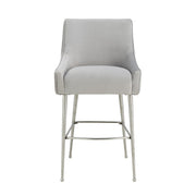 Beatrix Pleated Performance Velvet Stool