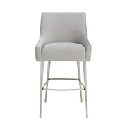 Beatrix Pleated Performance Velvet Stool