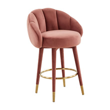 Myla Performance Velvet Swivel Stool