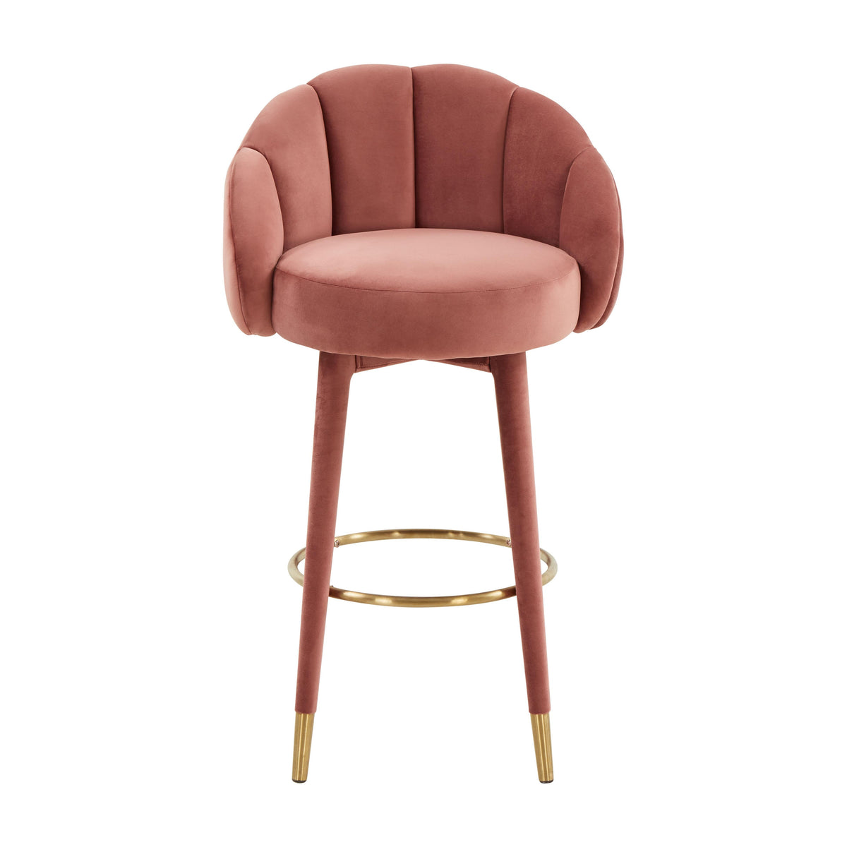 Myla Performance Velvet Swivel Stool