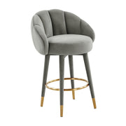 Myla Performance Velvet Swivel Stool