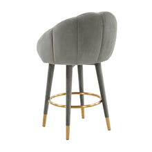 Myla Performance Velvet Swivel Stool