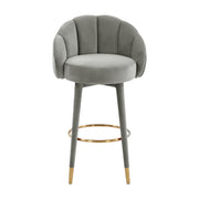 Myla Performance Velvet Swivel Stool