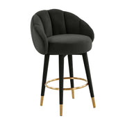 Myla Performance Velvet Swivel Stool