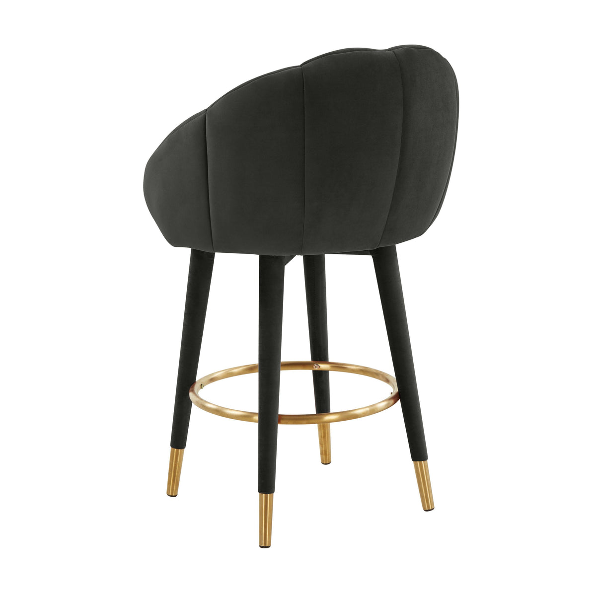Myla Performance Velvet Swivel Stool