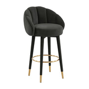 Myla Performance Velvet Swivel Stool