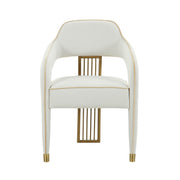 Corralis Cream Performance Linen Dining Chair