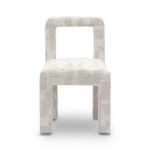 Hazel Cream Patterned Performance Jacquard Dining Chair