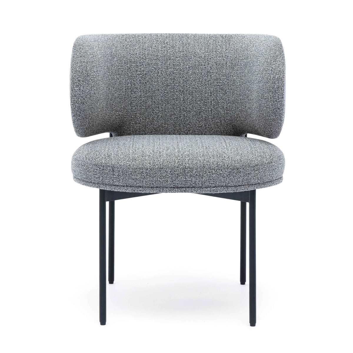 Maureen Speckled Grey Performance Boucle Dining Chair