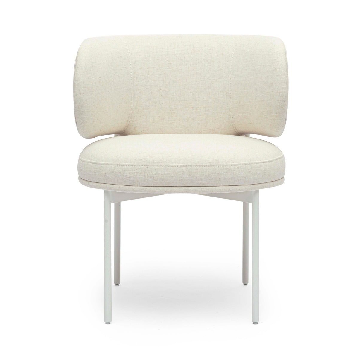 Maureen Cream Performance Upcycled Linen Dining Chair
