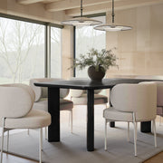 Maureen Cream Performance Upcycled Linen Dining Chair