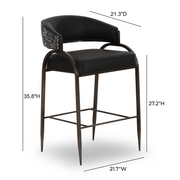 Tatum 2-Tone Performance Vegan Leather Counter Stool