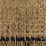 Rylie Natural & Black Raffia Pendant Lamp
