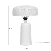Cindy White Metal Table Lamp