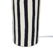Maiori Striped Papier Mache Table Lamp