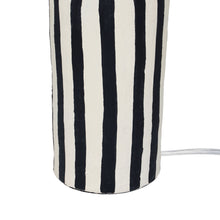 Maiori Striped Papier Mache Table Lamp