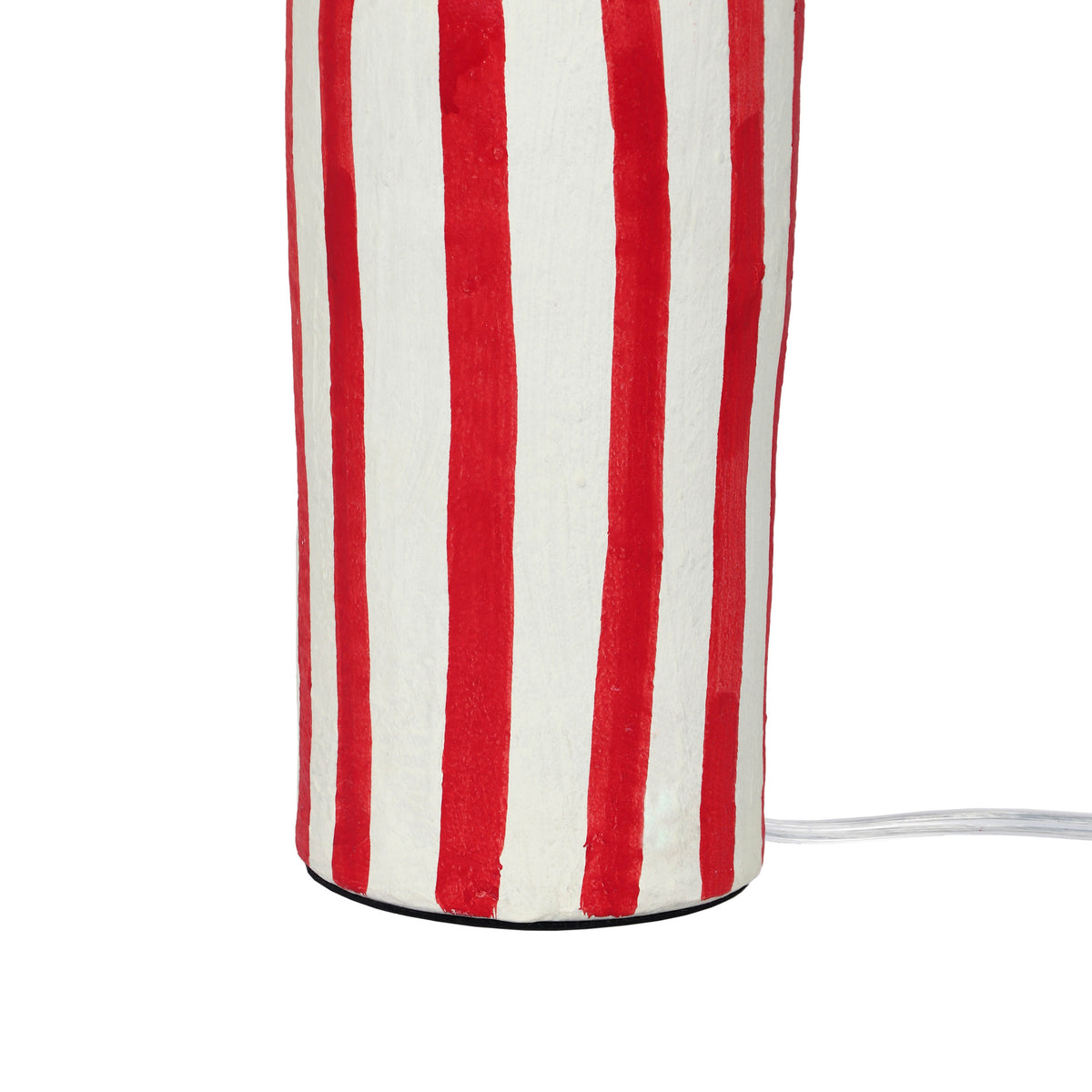 Maiori Striped Papier Mache Table Lamp
