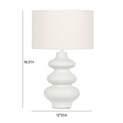 Riviera Cream Textured Table Lamp