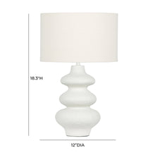 Riviera Cream Textured Table Lamp